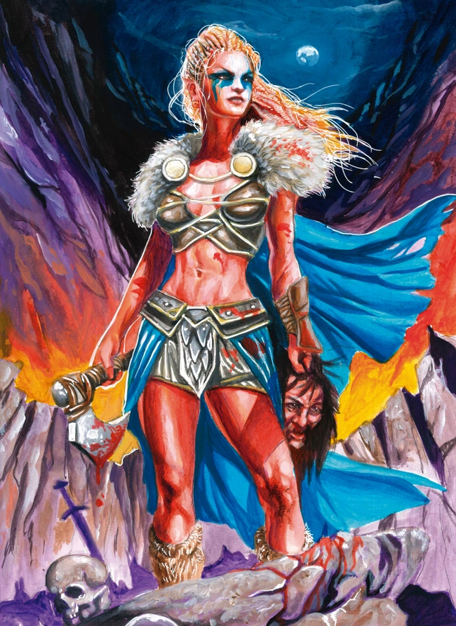 Ilustración de la baraja vikingos